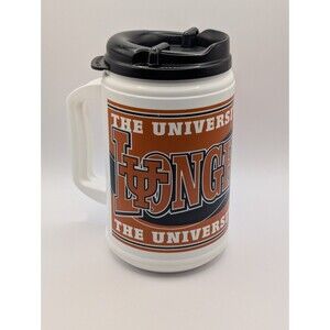 Vintage Whirley Texas Longhorns UT Travel Mug Cup With Handle 24oz